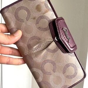 Coach wallet, purple